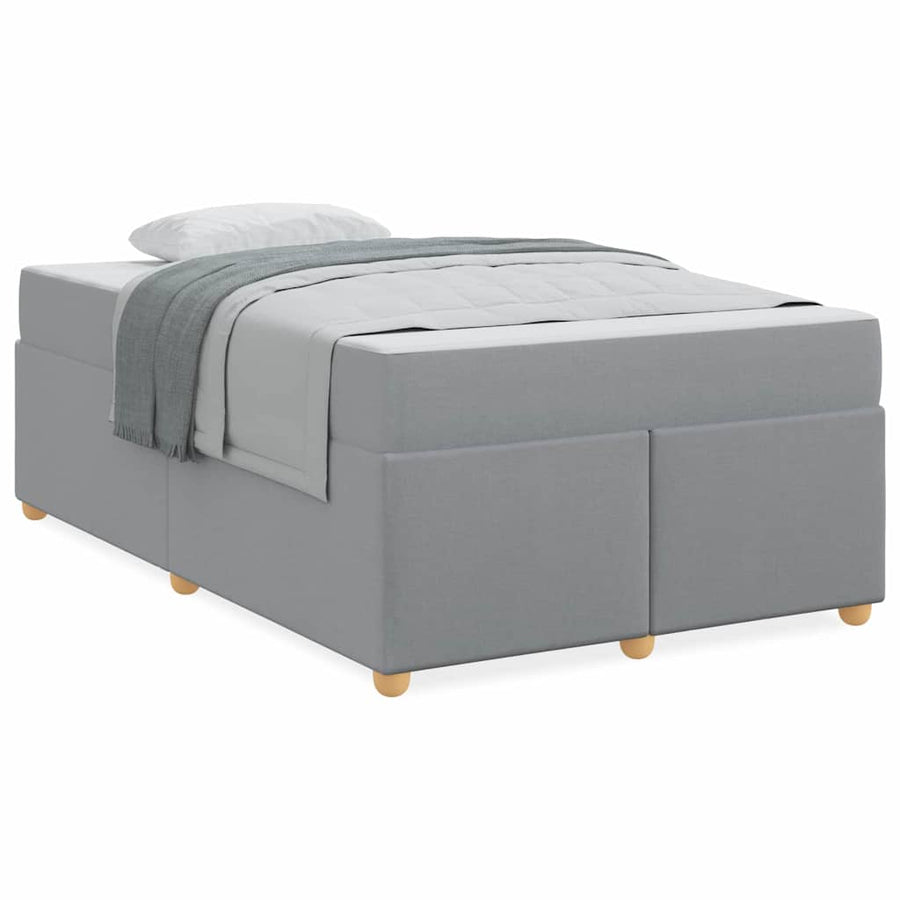 Bedframe met matras Anders Lichtgrijs 120 x 200 cm Stof