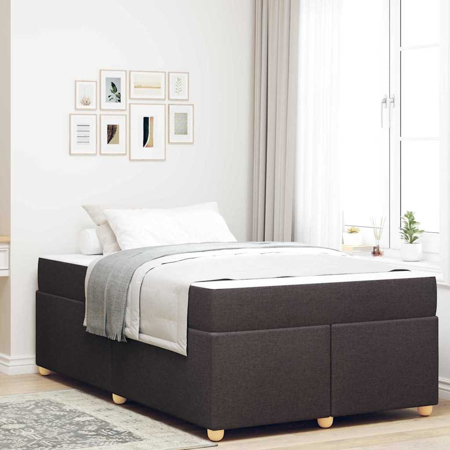 Bedframe met matras Anders Donkerbruin 120 x 200 cm Stof