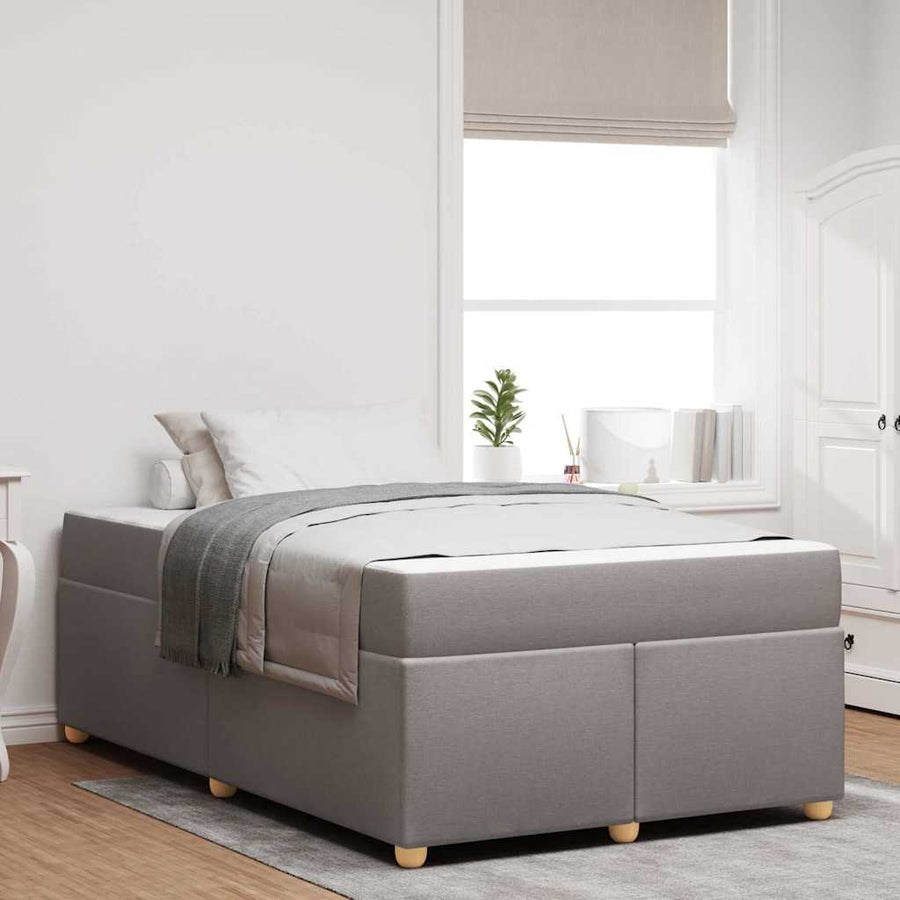 Bedframe met matras Taupe 120 x 200 cm Stof