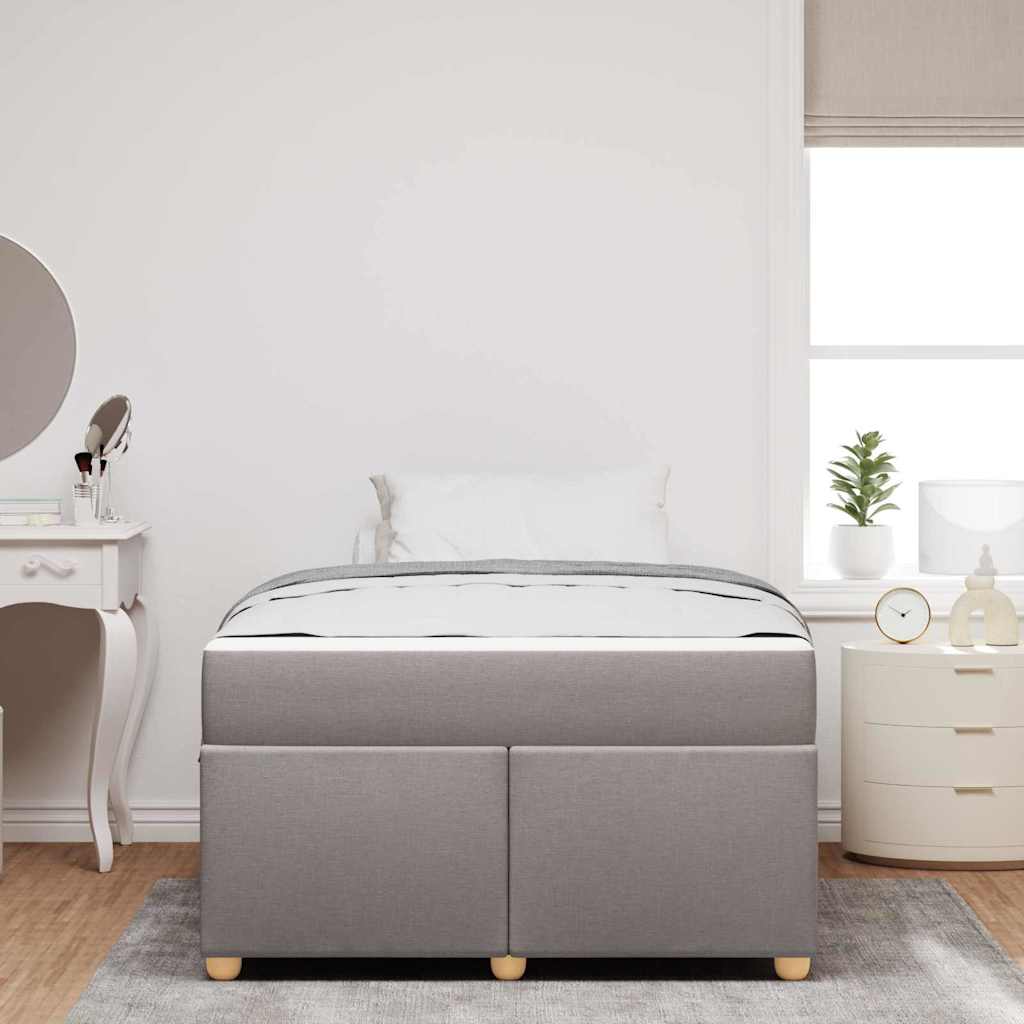 Bedframe met matras Taupe 120 x 200 cm Stof
