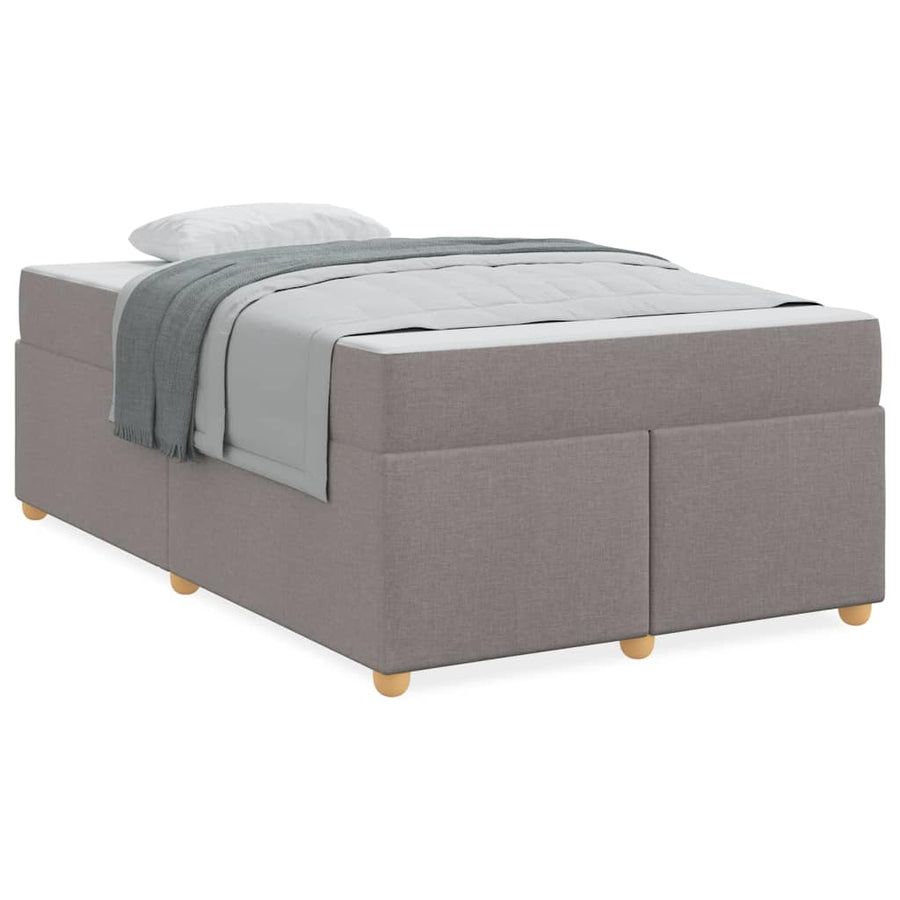 Bedframe met matras Taupe 120 x 200 cm Stof
