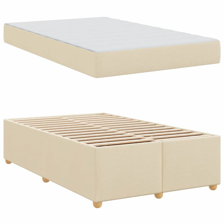 Bedframe met matras Anders Crème 120 x 200 cm Stof