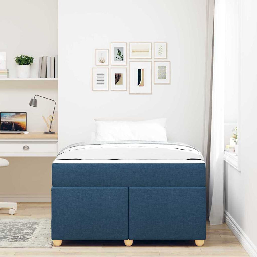 Bedframe met matras Anders Blauw 120 x 200 cm Stof