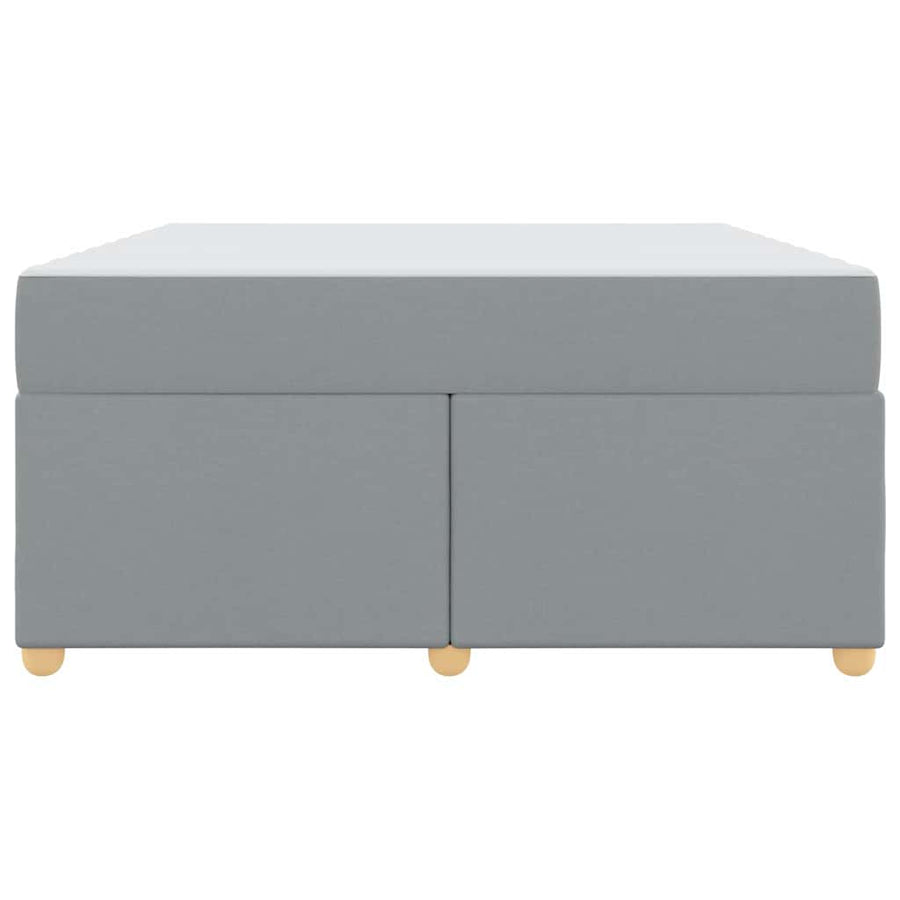 Bedframe met matras Anders Lichtgrijs 140 x 200 cm Stof