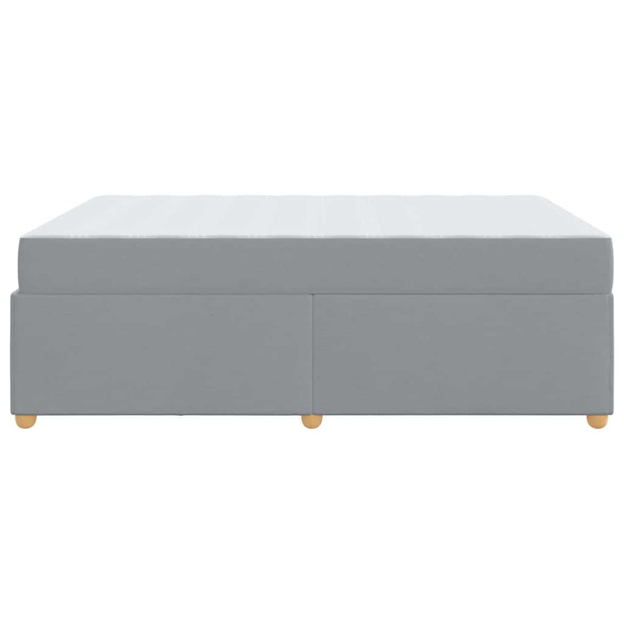 Bedframe met matras Anders Lichtgrijs 140 x 200 cm Stof
