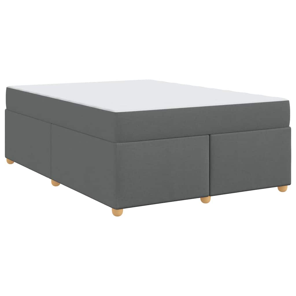 Bedframe met matras Anders Donkergrijs 140 x 200 cm Stof