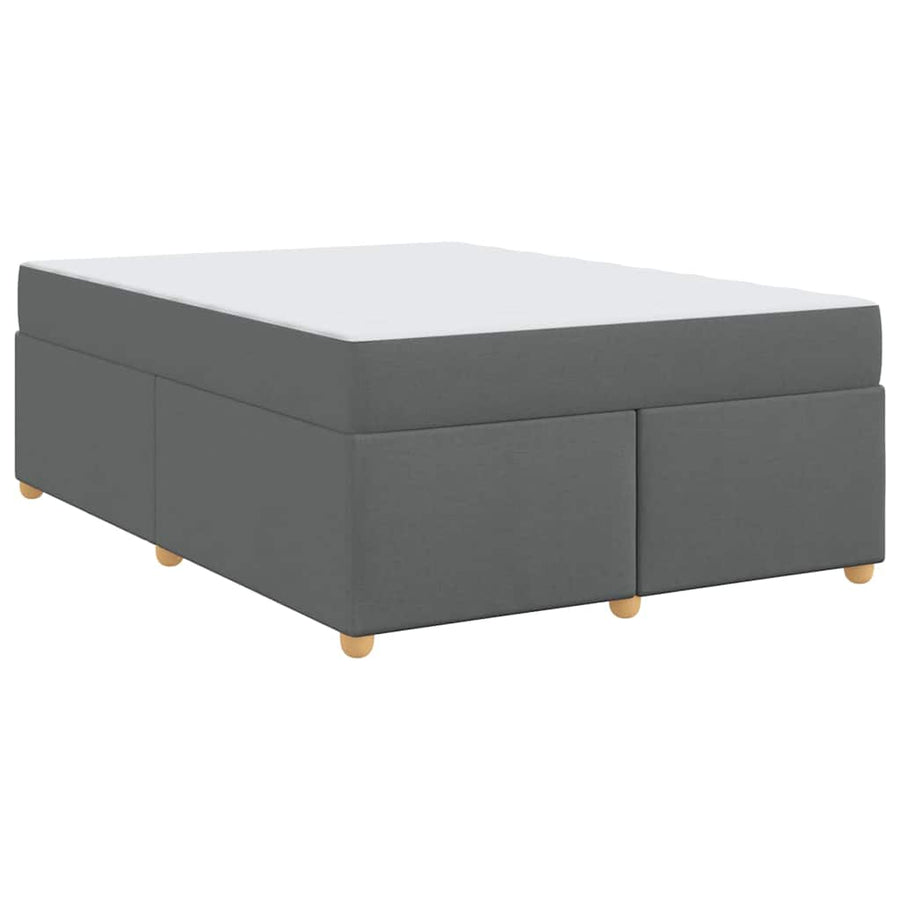 Bedframe met matras Anders Donkergrijs 140 x 200 cm Stof