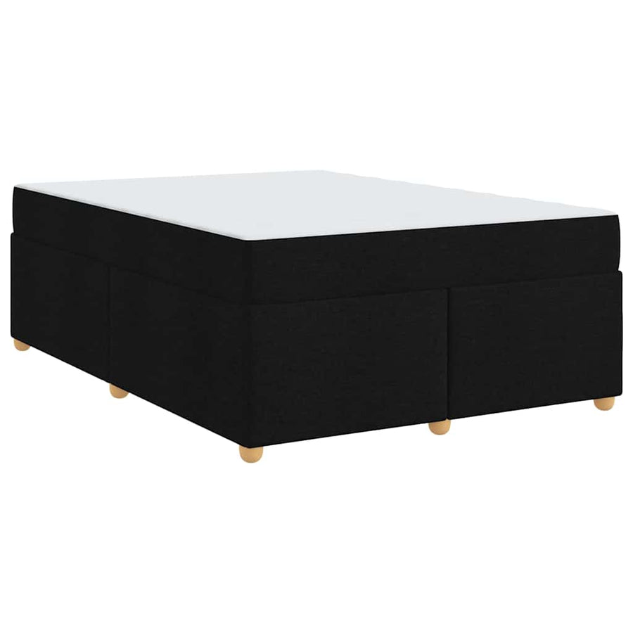 Bedframe met matras Anders Zwart 140 x 200 cm Stof