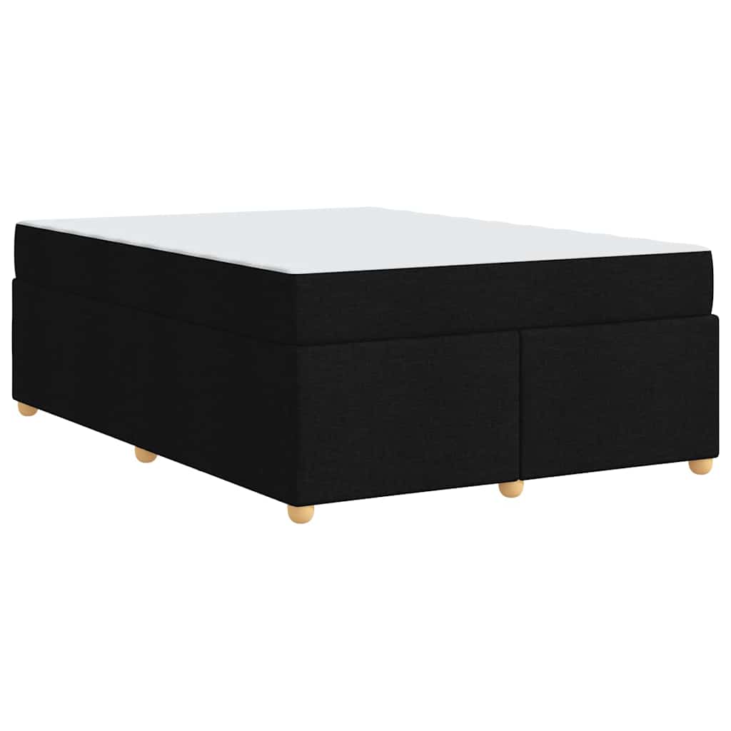 Bedframe met matras Anders Zwart 140 x 200 cm Stof