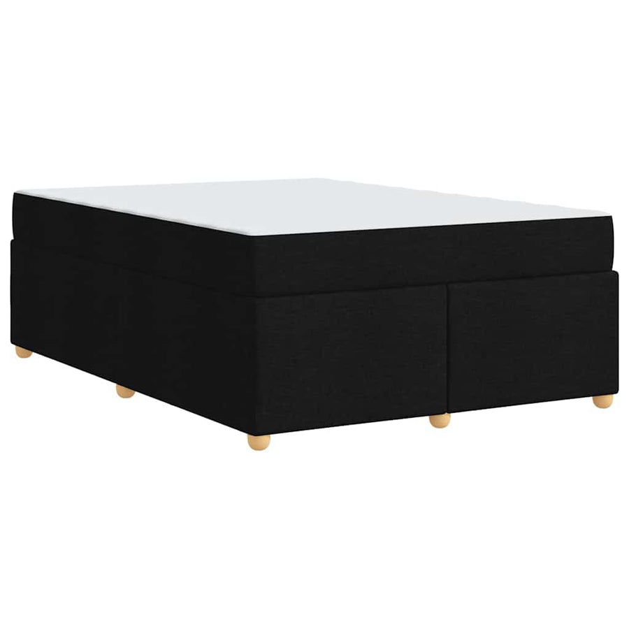 Bedframe met matras Anders Zwart 140 x 200 cm Stof