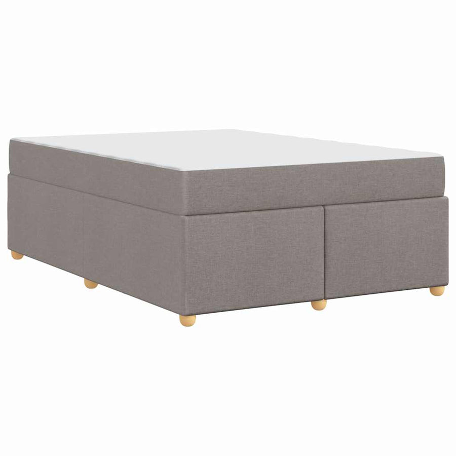 Bedframe met matras Anders Taupe 140 x 200 cm Stof