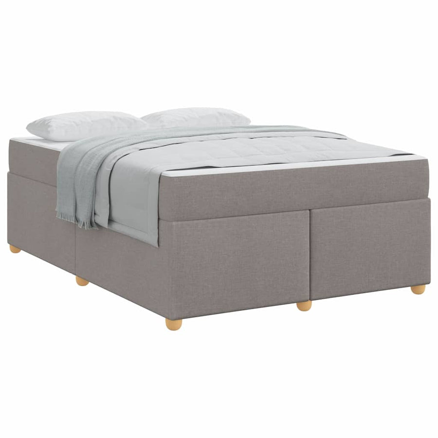 Bedframe met matras Anders Taupe 140 x 200 cm Stof