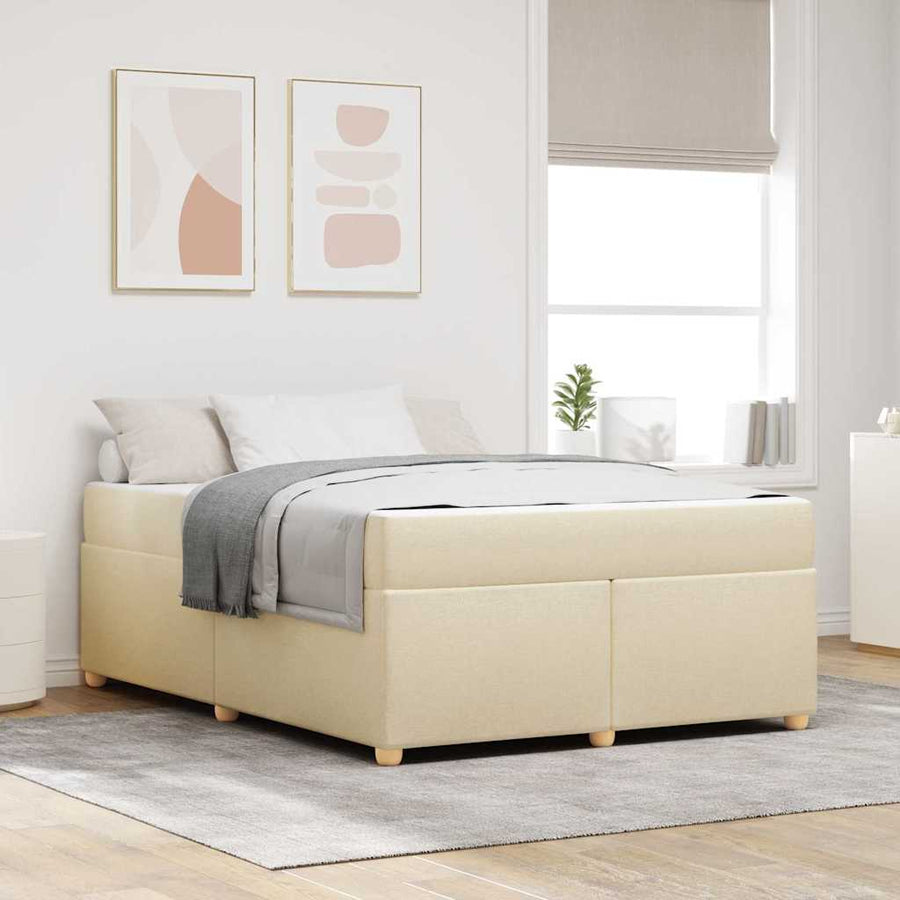 Bedframe Anders Crème 140 x 200 cm Stof
