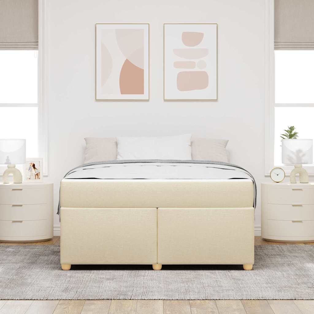 Bedframe Anders Crème 140 x 200 cm Stof