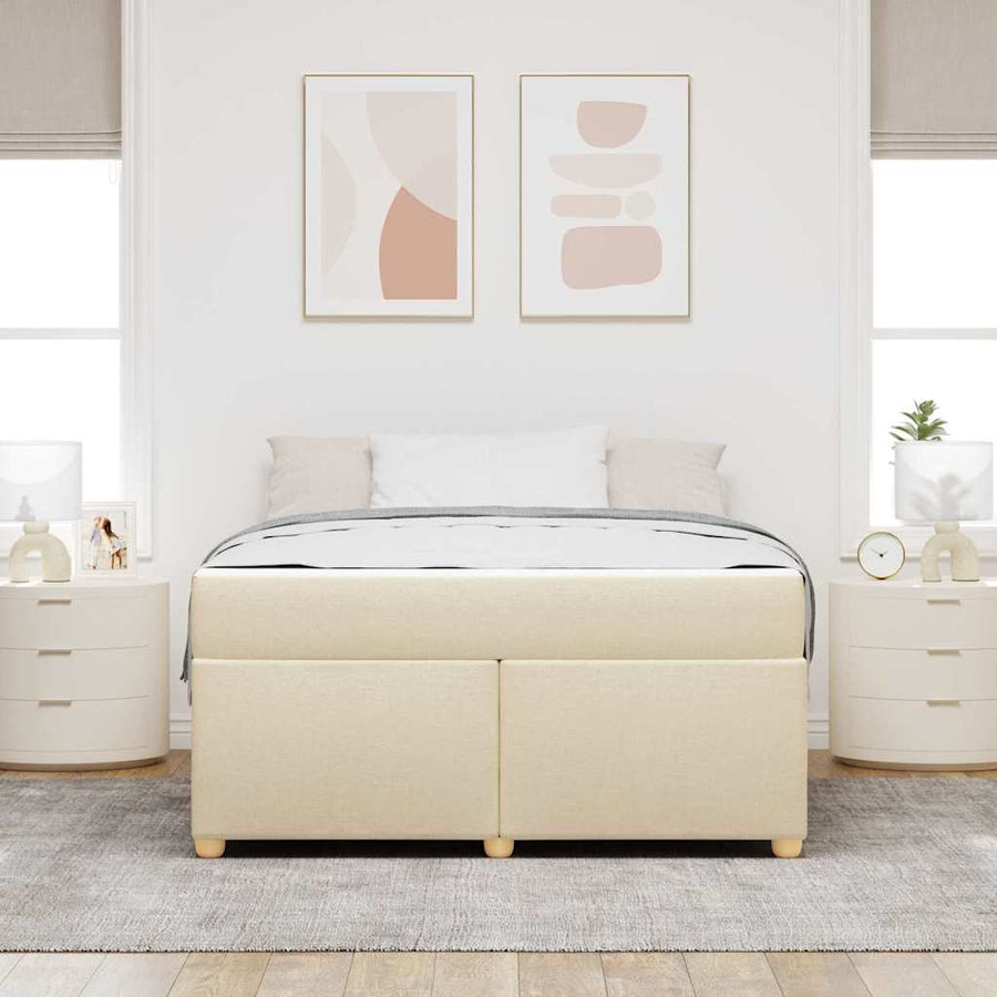 Bedframe Anders Crème 140 x 200 cm Stof