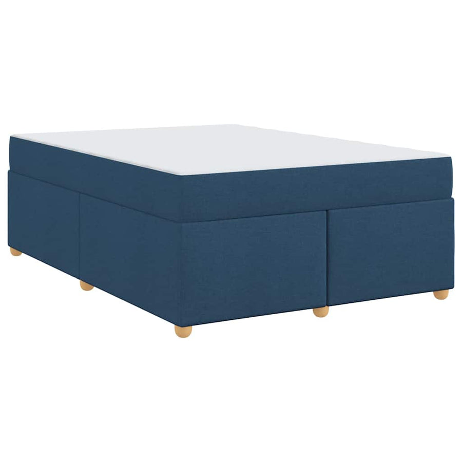 Bedframe met matras Anders Blauw 140 x 200 cm Stof