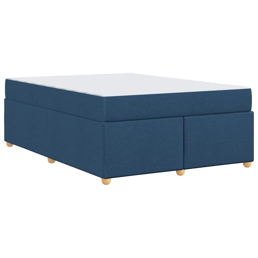 Bedframe met matras Anders Blauw 140 x 200 cm Stof