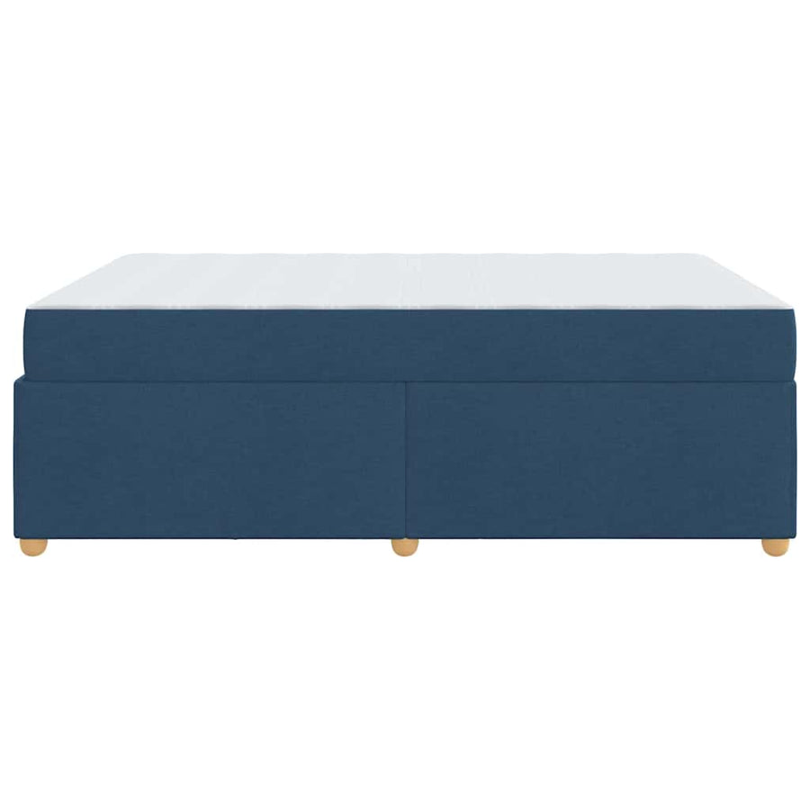 Bedframe met matras Anders Blauw 140 x 200 cm Stof