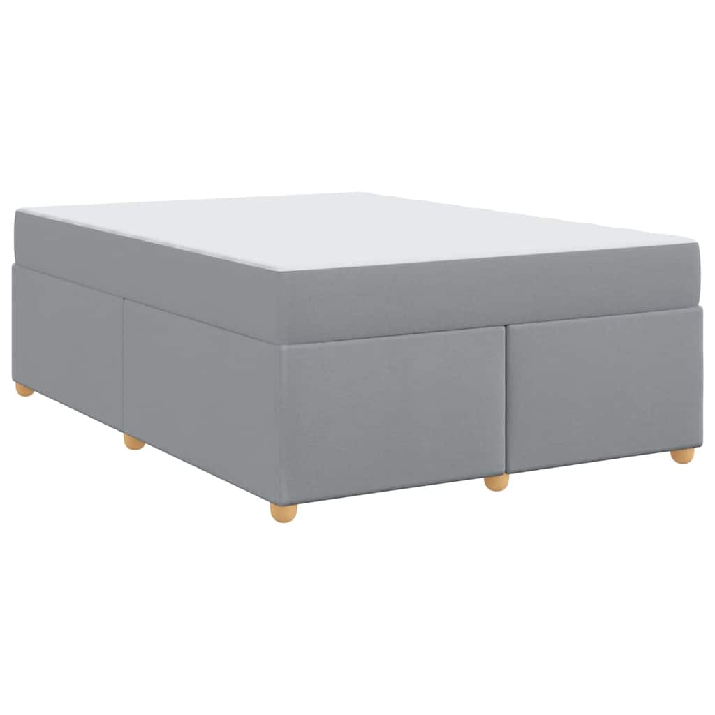 Bedframe met matras Anders Lichtgrijs 160 x 200 cm Stof