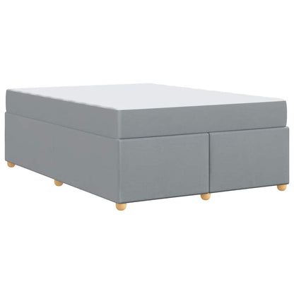 Bedframe met matras Anders Lichtgrijs 160 x 200 cm Stof