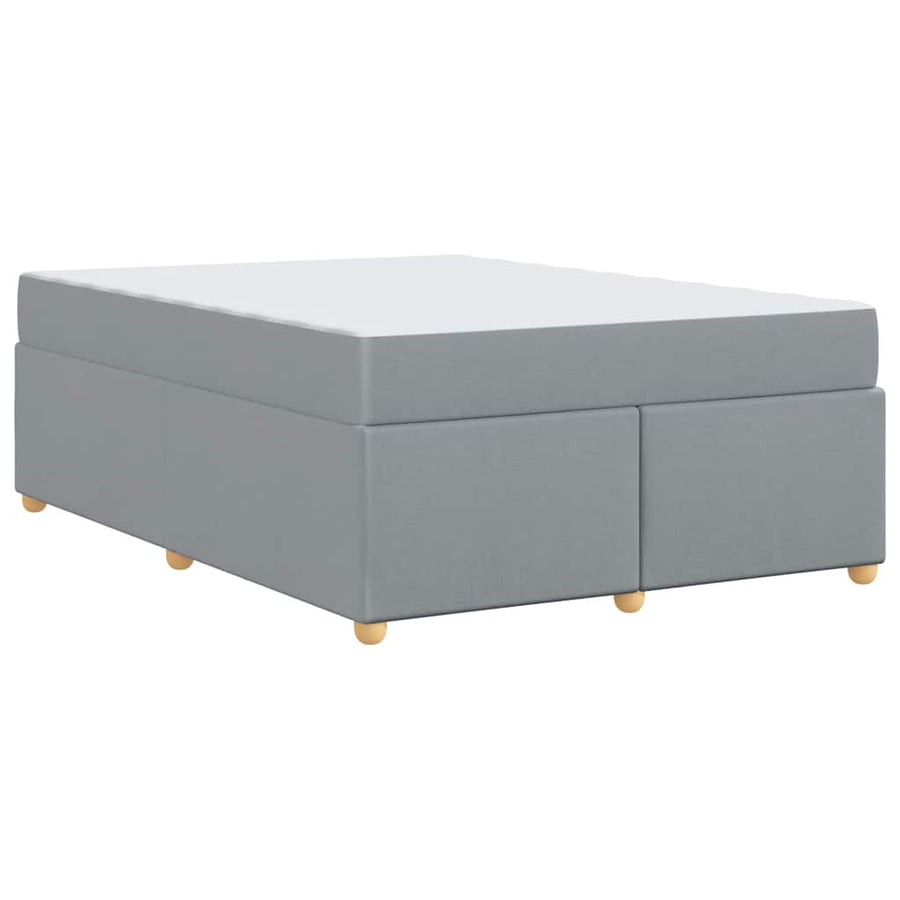 Bedframe met matras Anders Lichtgrijs 160 x 200 cm Stof
