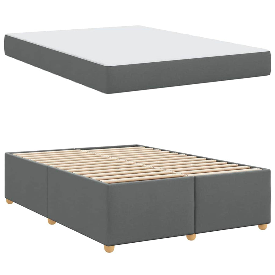 Bedframe met matras Anders Donkergrijs 160 x 200 cm Stof
