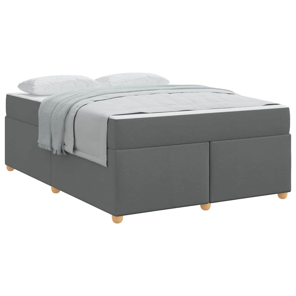 Bedframe met matras Anders Donkergrijs 160 x 200 cm Stof