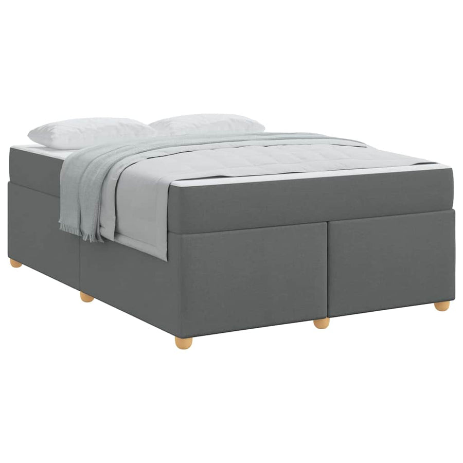 Bedframe met matras Anders Donkergrijs 160 x 200 cm Stof