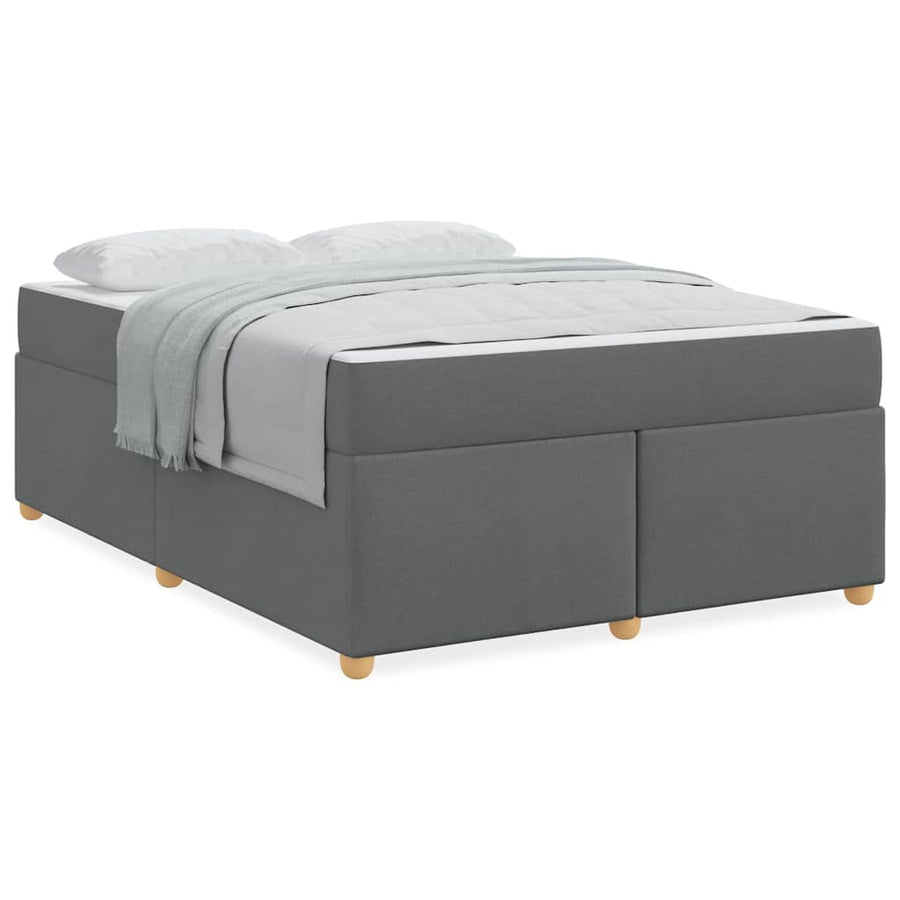 Bedframe met matras Anders Donkergrijs 160 x 200 cm Stof