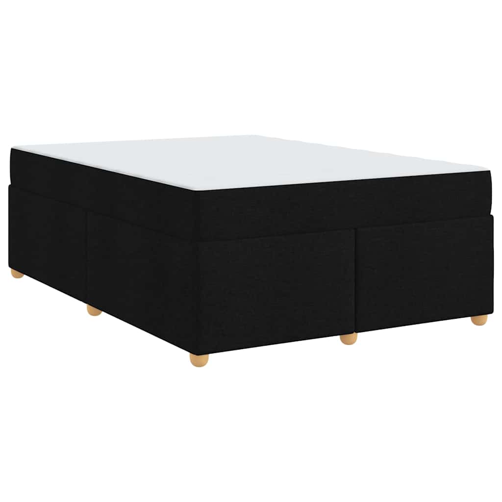 Bedframe met matras Anders Zwart 160 x 200 cm Stof