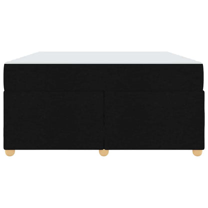 Bedframe met matras Anders Zwart 160 x 200 cm Stof