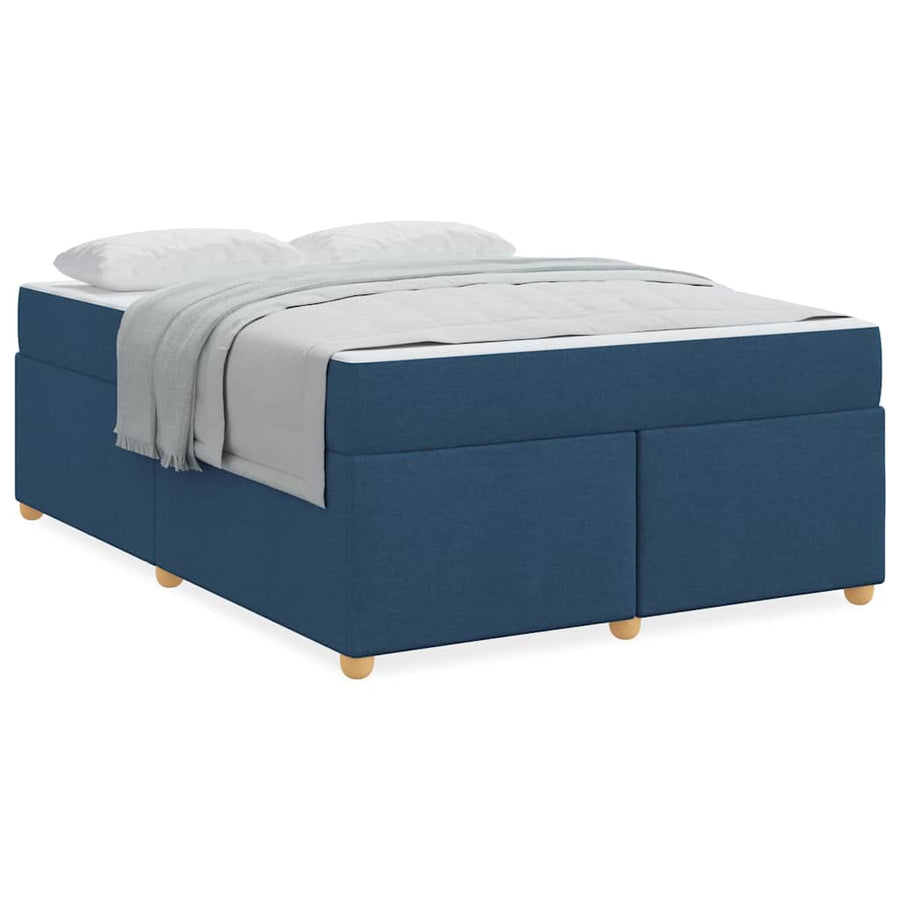Bedframe met matras Anders Blauw 160 x 200 cm Stof