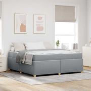 Bedframe 180x200 cm stof lichtgrijs