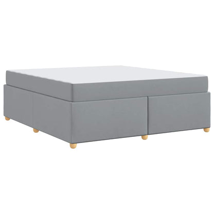 Bedframe met matras Anders Lichtgrijs 180 x 200 cm Stof