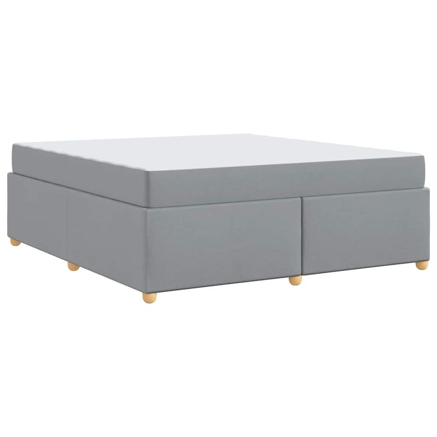 Bedframe met matras Anders Lichtgrijs 180 x 200 cm Stof