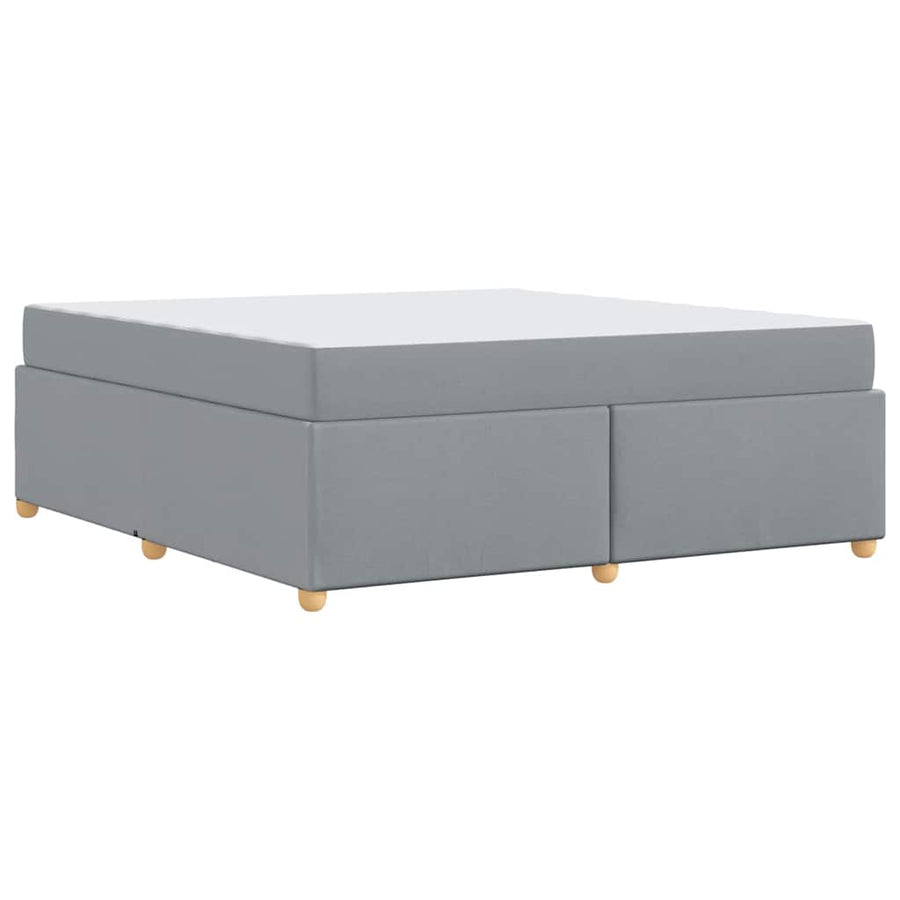 Bedframe met matras Anders Lichtgrijs 180 x 200 cm Stof