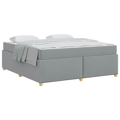 Bedframe met matras Anders Lichtgrijs 180 x 200 cm Stof