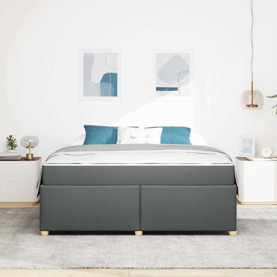 Bedframe met matras Anders Donkergrijs 180 x 200 cm Stof