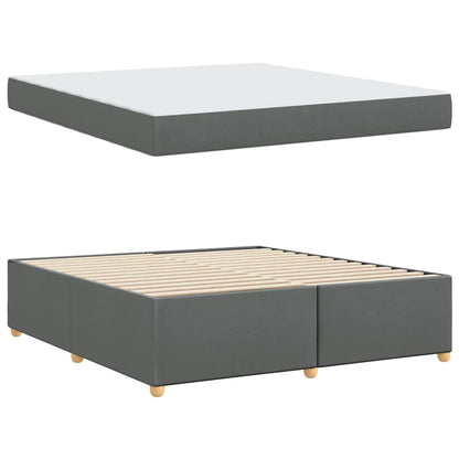 Bedframe met matras Anders Donkergrijs 180 x 200 cm Stof