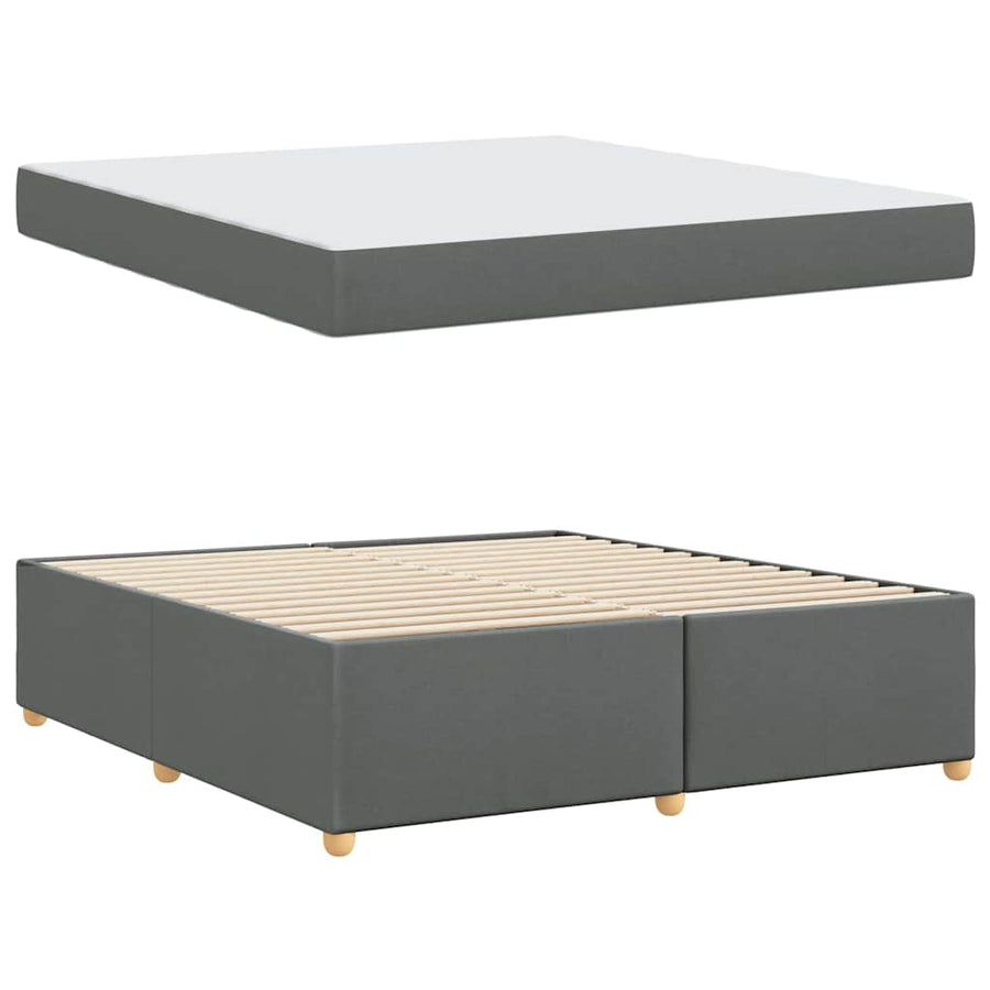 Bedframe met matras Anders Donkergrijs 180 x 200 cm Stof