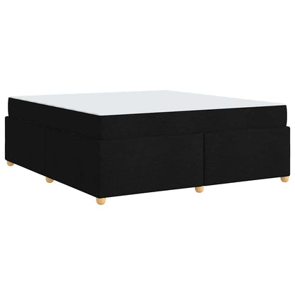 Bedframe met matras Anders Zwart 180 x 200 cm Stof