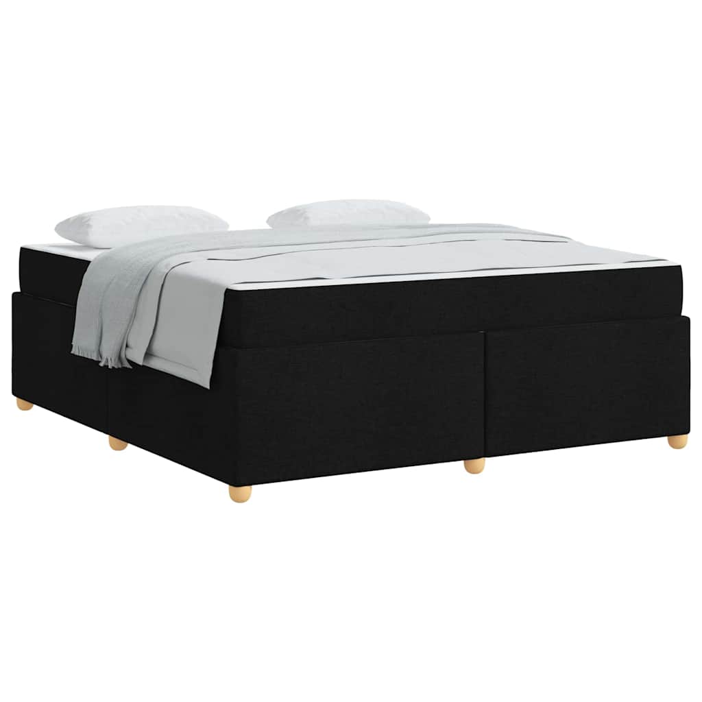 Bedframe met matras Anders Zwart 180 x 200 cm Stof