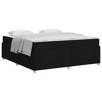 Bedframe met matras Anders Zwart 180 x 200 cm Stof