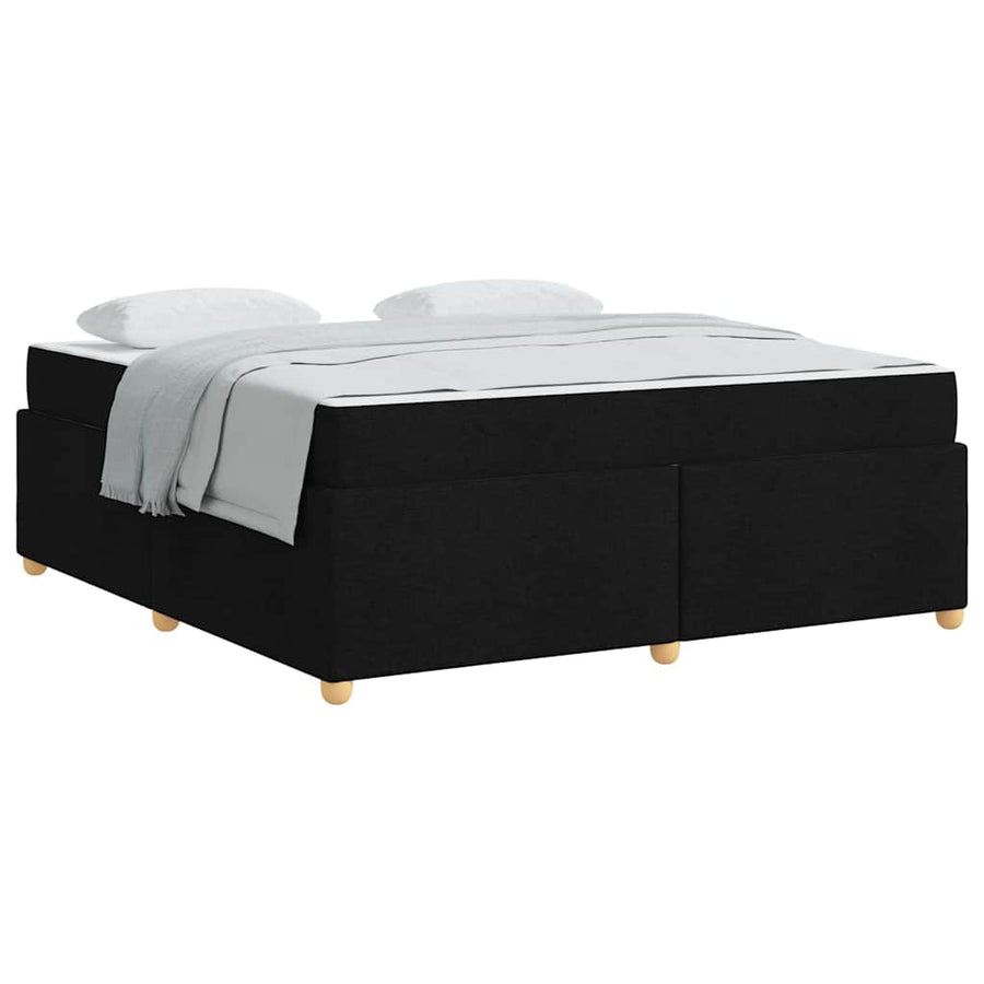 Bedframe met matras Anders Zwart 180 x 200 cm Stof