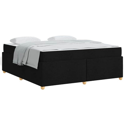 Bedframe met matras Anders Zwart 180 x 200 cm Stof