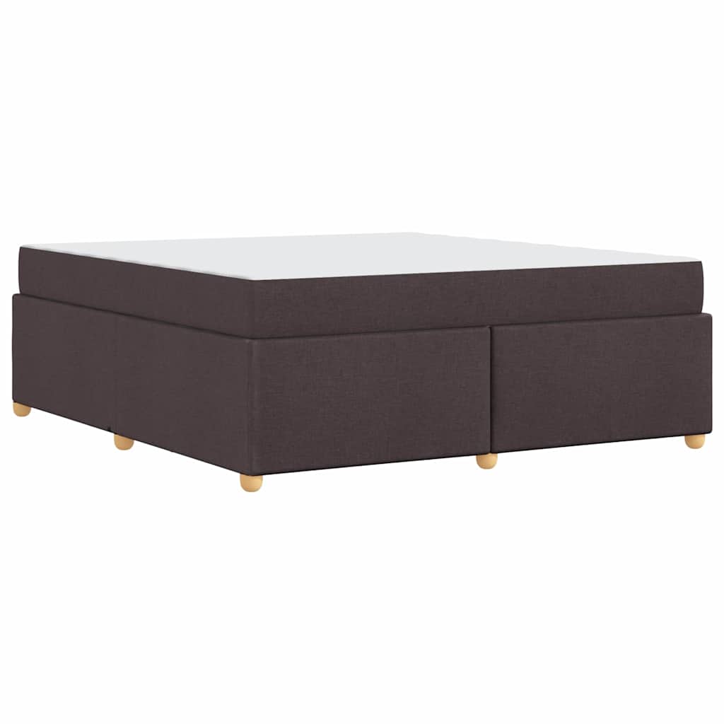 Bedframe met matras Donkerbruin 180 x 200 cm Stof