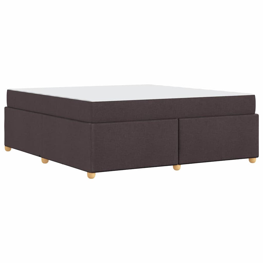 Bedframe met matras Donkerbruin 180 x 200 cm Stof