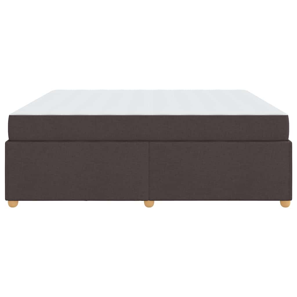 Bedframe met matras Donkerbruin 180 x 200 cm Stof