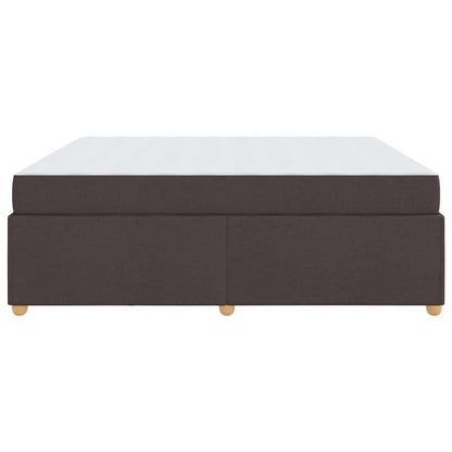Bedframe met matras Donkerbruin 180 x 200 cm Stof