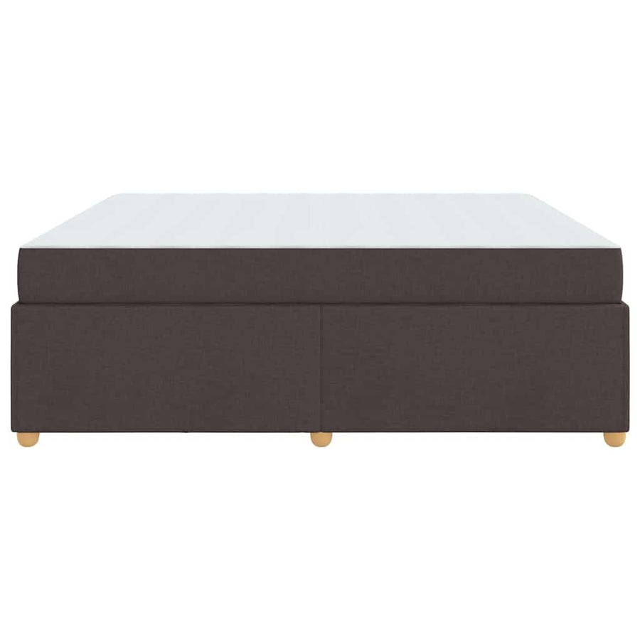 Bedframe met matras Donkerbruin 180 x 200 cm Stof